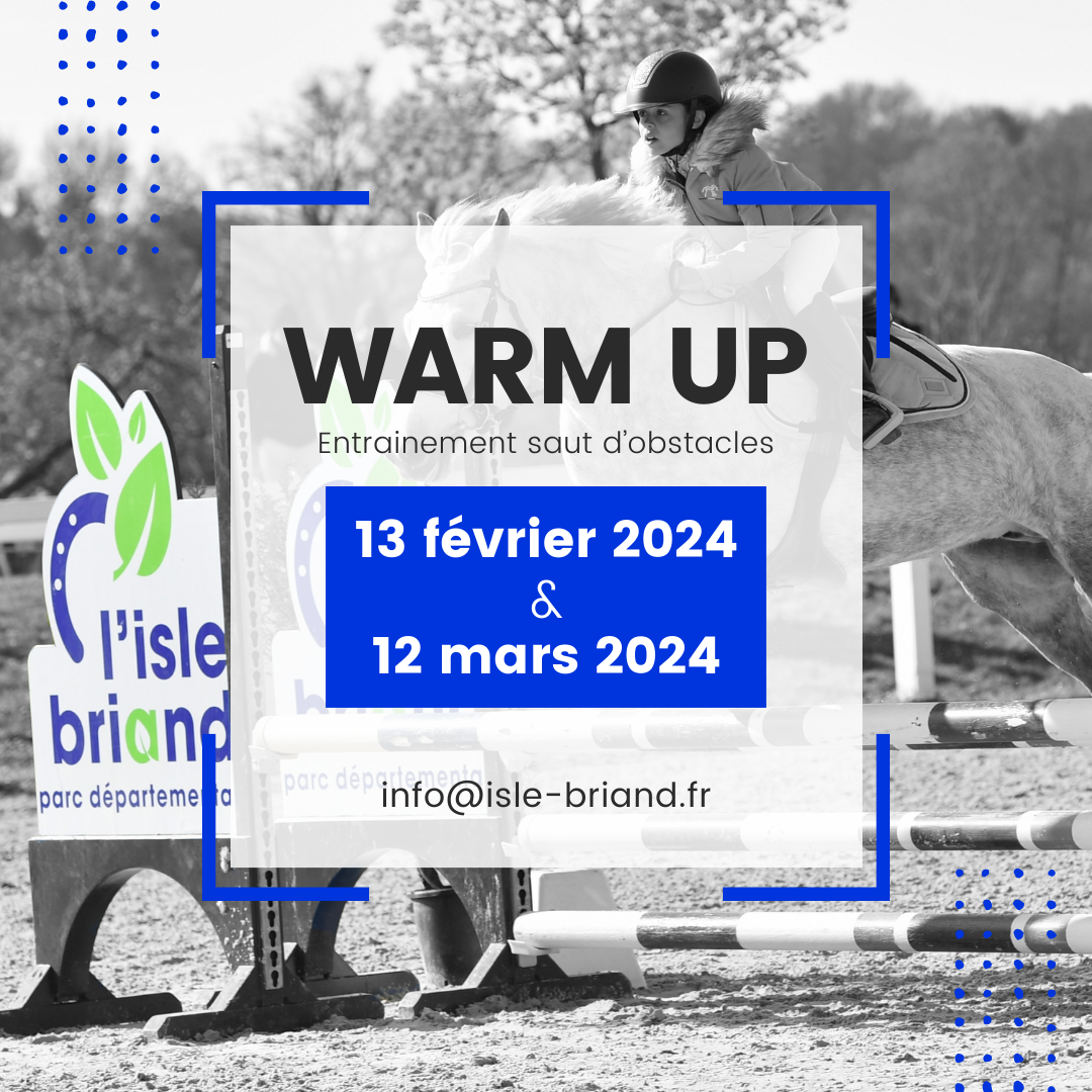 WARM UP 2024 : entraînement de saut d’obstacles