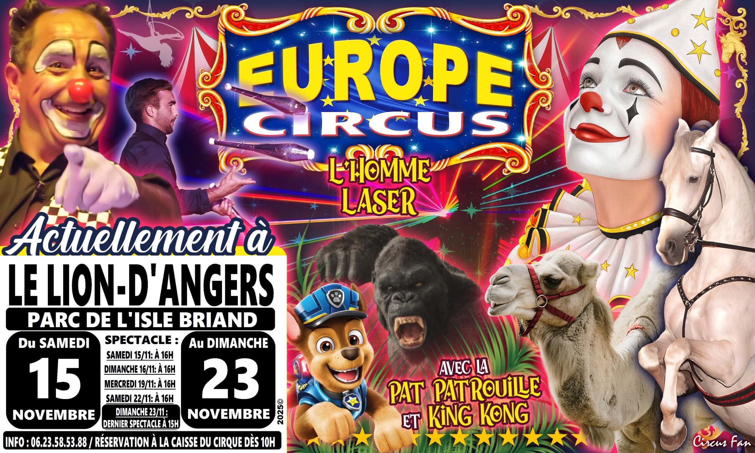 Le cirque s’installe au parc de l’Isle Briand ! 🎪